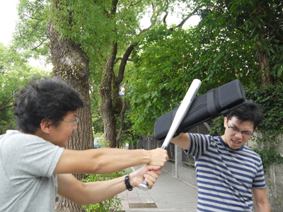 When folded, it can be used as an arm shield to block attacks
